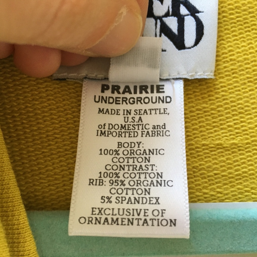 Prairie Underground Short Cloak Hoodie Avocado XS - Picture 5 of 6